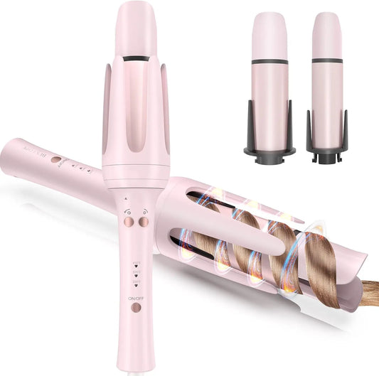 BESTOPE PRO  Automatic Curling Iron Hair Curler, Replaceable Curling Wand with 2 Sizes Barrel (1", 1.25") & 3 Temps, Hair Waver