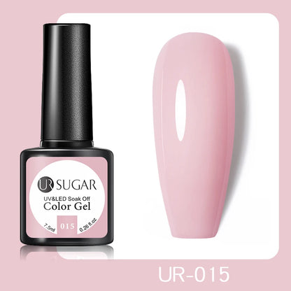 UR SUGAR 7.5ml Champagne Reflective Gel Polish Golden Glitter Soak Off Semi Permanent UV LED Varnish Gel Nail Art Polish