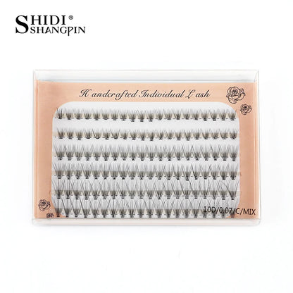 6 Rows 120 Bundles Eyelash Extension Natural Russian Volume Faux Cils Eyelashes Individual 10/20/30D Cluster False Lashes Makeup