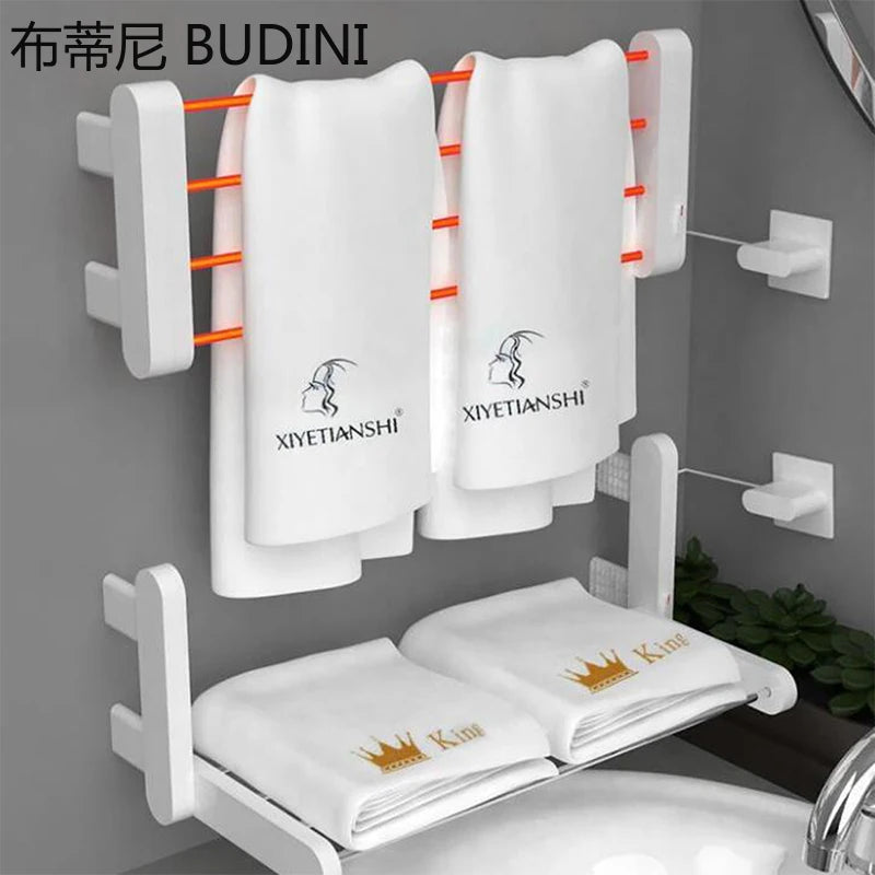 Dryer Intelligent Electric Towel Warmer Heated Towel Rail Bathroom Accessory Wall Mounted Space Aluminum Towel Rack