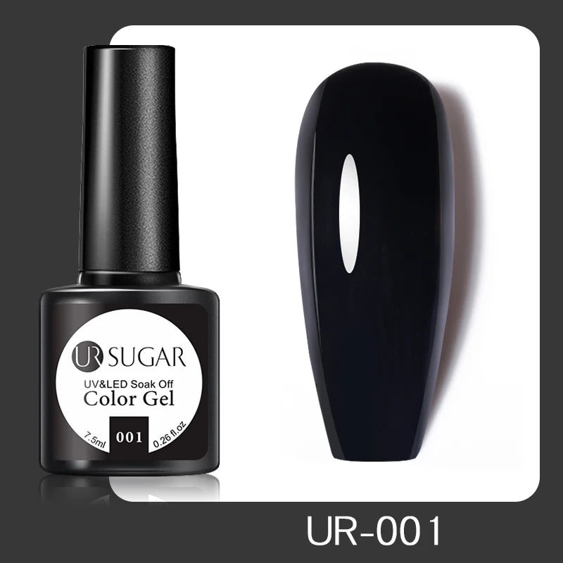 UR SUGAR 7.5ml Champagne Reflective Gel Polish Golden Glitter Soak Off Semi Permanent UV LED Varnish Gel Nail Art Polish