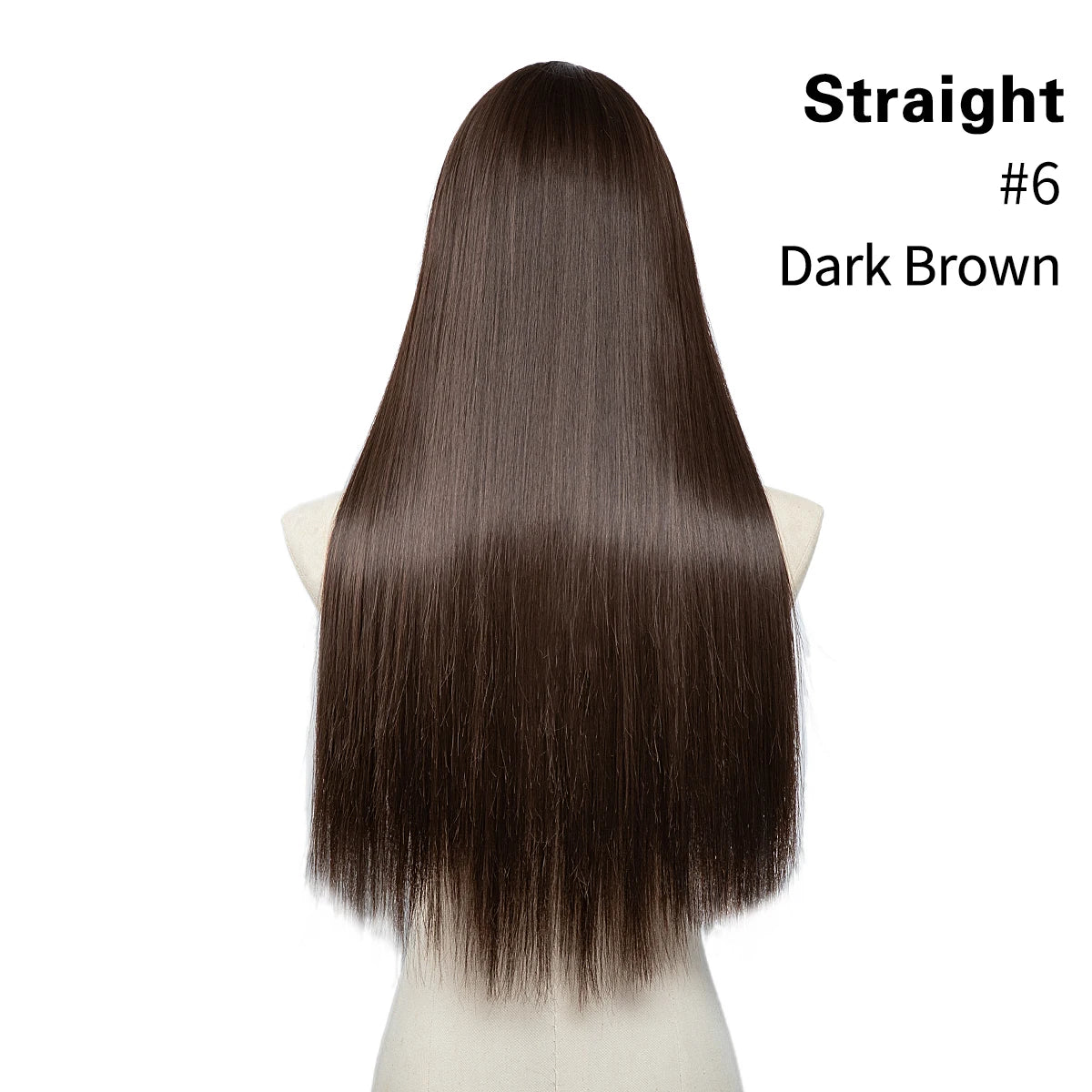 Synthetic U Part Clip in Hair Extension Clip-on Natural Thick False Fake Blonde Long Straight Hairpieces 16 20 24 inch