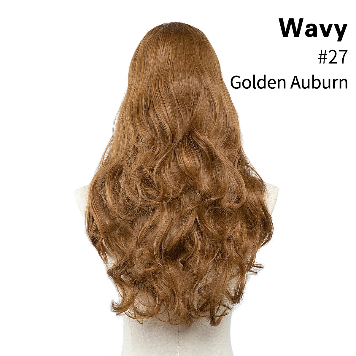 Synthetic U Part Clip in Hair Extension Clip-on Natural Thick False Fake Blonde Long Straight Hairpieces 16 20 24 inch