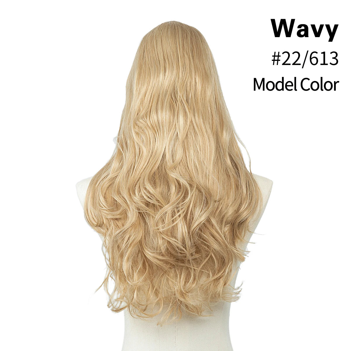 Synthetic U Part Clip in Hair Extension Clip-on Natural Thick False Fake Blonde Long Straight Hairpieces 16 20 24 inch