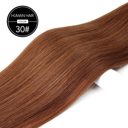 BHF Tape In Hair Extensions Human Hair 20pcs/Pack European Remy Straight Invisible Tape Ins Adhensive Hair Extensions