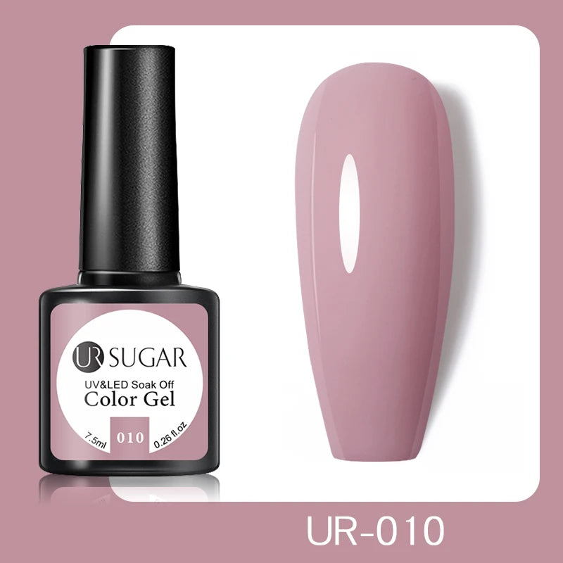 UR SUGAR 7.5ml Champagne Reflective Gel Polish Golden Glitter Soak Off Semi Permanent UV LED Varnish Gel Nail Art Polish