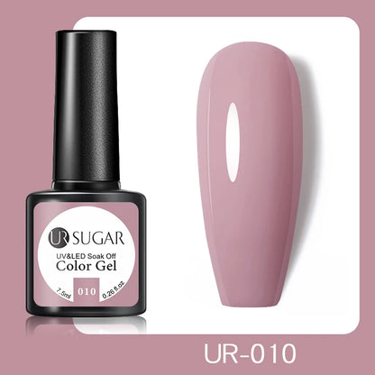 UR SUGAR 7.5ml Champagne Reflective Gel Polish Golden Glitter Soak Off Semi Permanent UV LED Varnish Gel Nail Art Polish