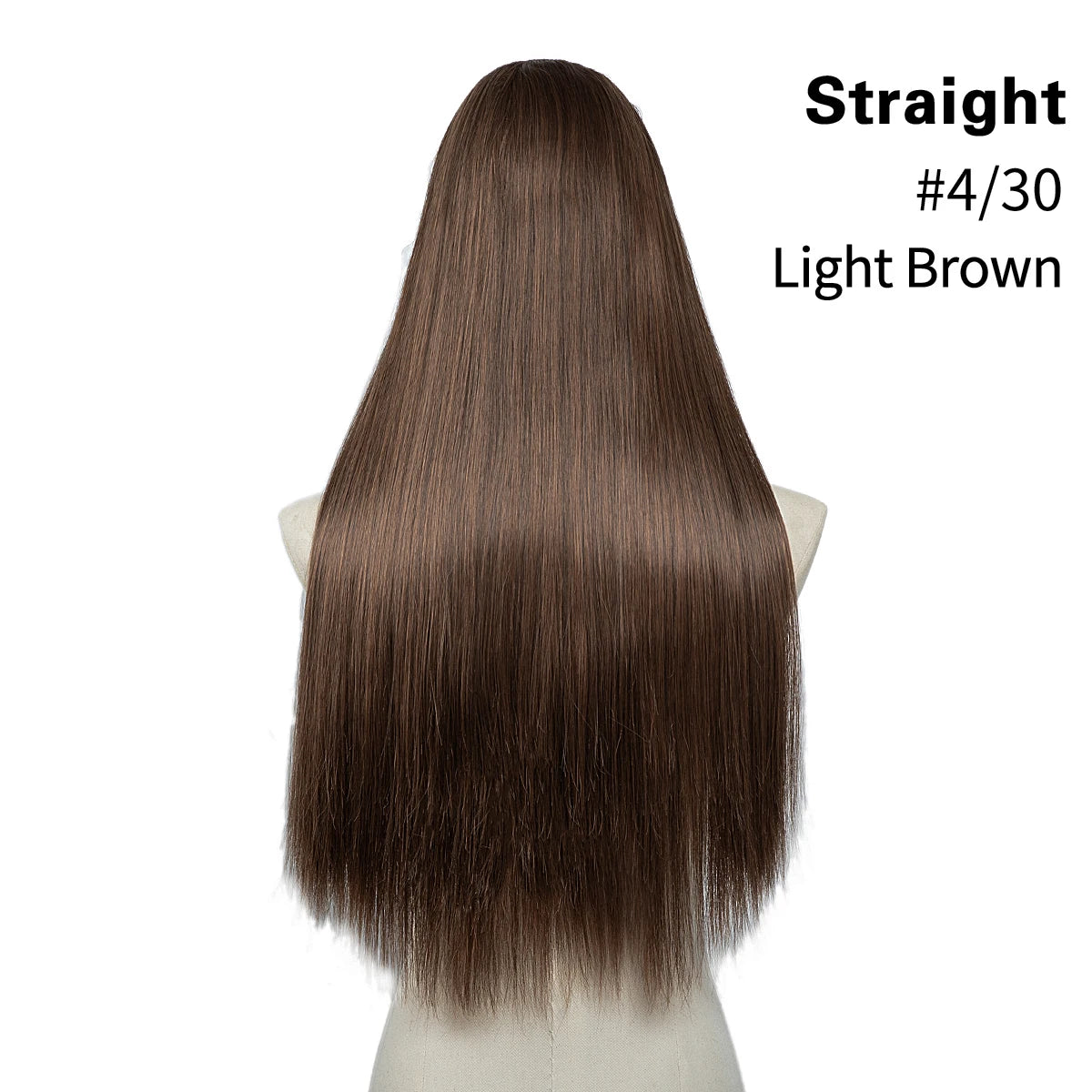 Synthetic U Part Clip in Hair Extension Clip-on Natural Thick False Fake Blonde Long Straight Hairpieces 16 20 24 inch