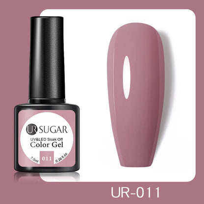 UR SUGAR 7.5ml Champagne Reflective Gel Polish Golden Glitter Soak Off Semi Permanent UV LED Varnish Gel Nail Art Polish