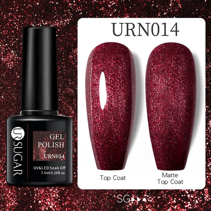 UR SUGAR 7.5ml Nail Gel Polish Red Dark Gel Polish Vernis Semi Permanent Nail Art Manicure Soak Off LED UV Gel Nail Varnishes