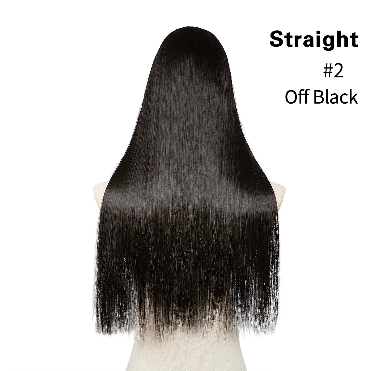 Synthetic U Part Clip in Hair Extension Clip-on Natural Thick False Fake Blonde Long Straight Hairpieces 16 20 24 inch