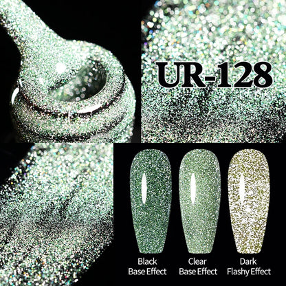 UR SUGAR 7.5ml Champagne Reflective Gel Polish Golden Glitter Soak Off Semi Permanent UV LED Varnish Gel Nail Art Polish