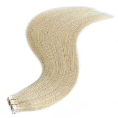 BHF Tape In Hair Extensions Human Hair 20pcs/Pack European Remy Straight Invisible Tape Ins Adhensive Hair Extensions