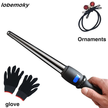 LCD modeling tool professional hair curlers hairstyle pear cone electric curling rod roller curling stick