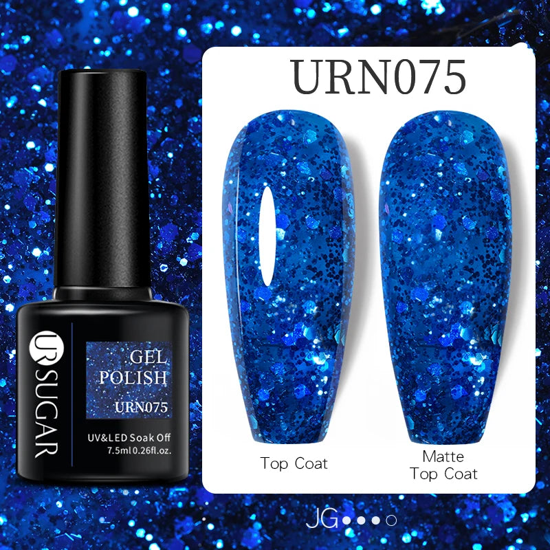 UR SUGAR 7.5ml Nail Gel Polish Red Dark Gel Polish Vernis Semi Permanent Nail Art Manicure Soak Off LED UV Gel Nail Varnishes