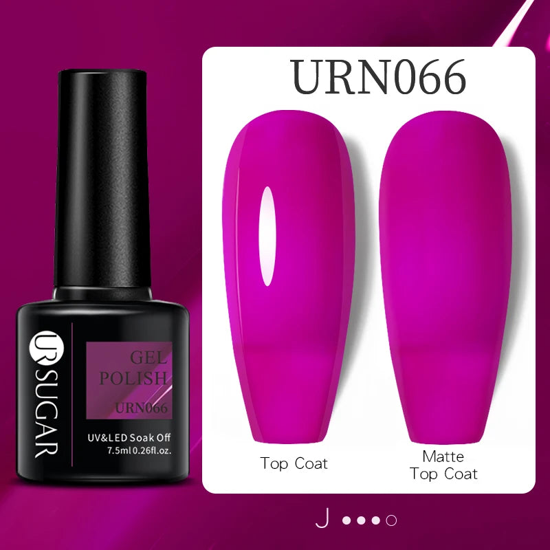 UR SUGAR 7.5ml Nail Gel Polish Red Dark Gel Polish Vernis Semi Permanent Nail Art Manicure Soak Off LED UV Gel Nail Varnishes