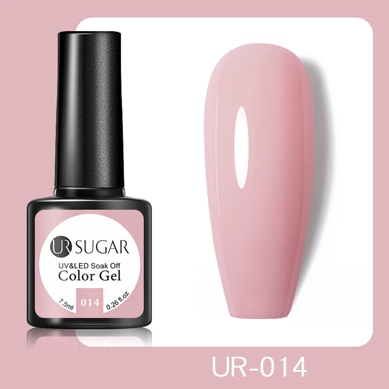 UR SUGAR 7.5ml Champagne Reflective Gel Polish Golden Glitter Soak Off Semi Permanent UV LED Varnish Gel Nail Art Polish