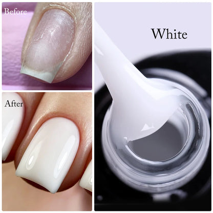 UR SUGAR 7ml Nude Crystal Rubber Base Gel Natural Color Semi Permanent Soak off UV LED Gel Nail Art Varnish