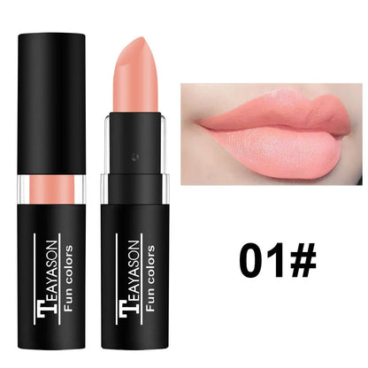 12 Color Lipstick Waterproof Long Lasting Cosmetic Black Blue Purple Green Matte Make Up Lip Gloss Makeup Red Lipstick