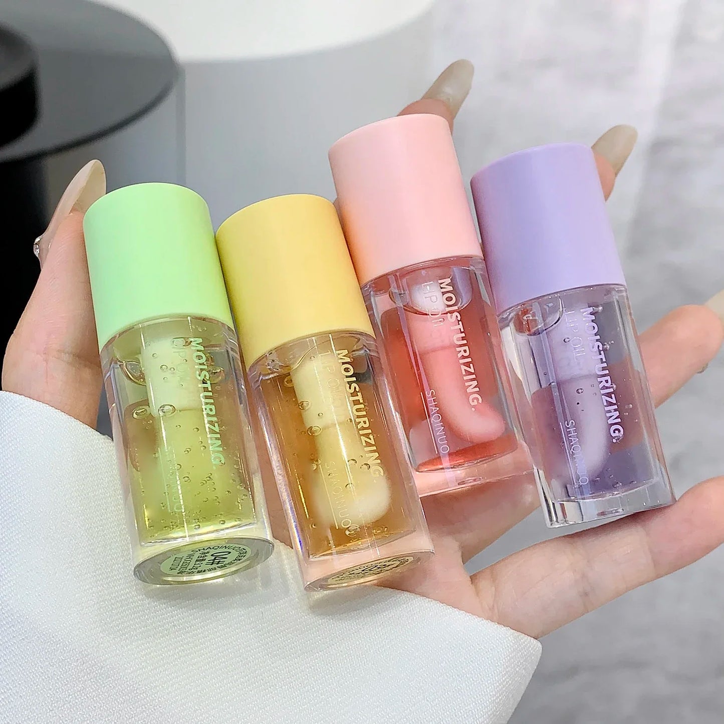 Water Light Lip Gloss Moisturizer Transparent Jelly Mirror Fruit Crystal Lip Oil Clear Hydrating Plumping Korean Lip Care Makeup