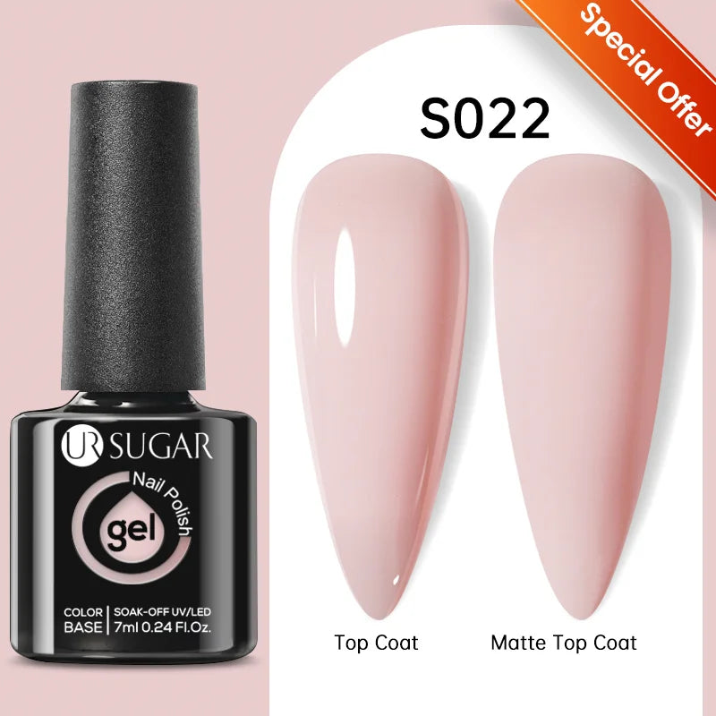 UR SUGAR 30ml Rubber Base Gel Nail Polish Refill Supplier Nude Jelly White UV/LED  Soak Off Profession Hybrid Gel For Manicure