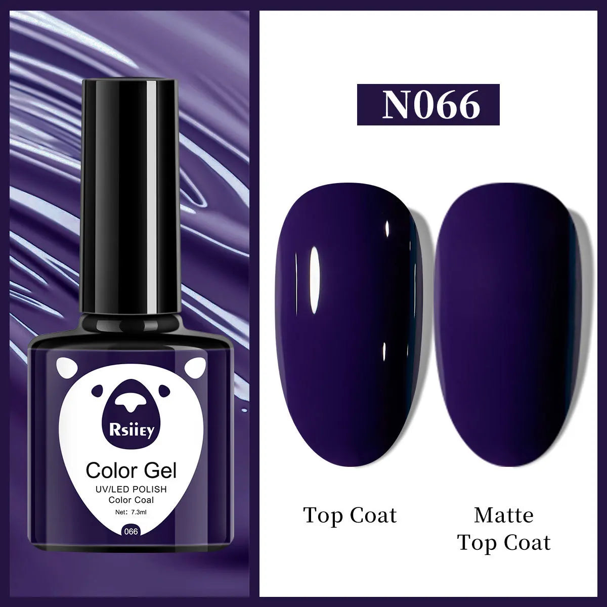 7.3ml Professional Black White Nail Gel Polish Super-Smoth Black&White Gel Nail Polish Semi-Permanent White Black Nail UV Gel