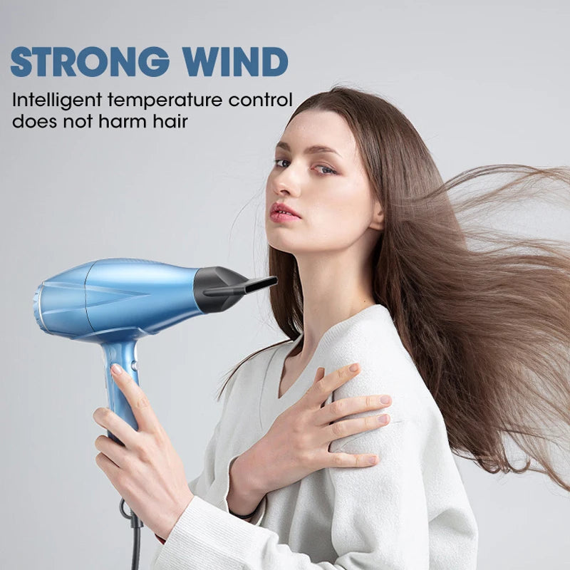 RESUXI 9267 Hair Dryer 2200W Professional Powerful Hair Dryer Hot And Cold Adjustment Ionic Air Blow Dryer with Air Collecting