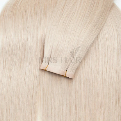 Invisible Long Tape PU Weft Human Hair Bundles Real Natural Hair Seamless & No-Glue Injected Tape In Hair Extensions Thick Ends