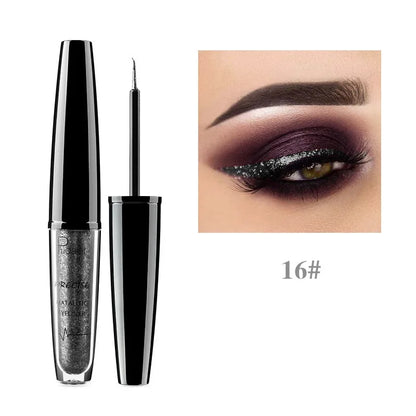 16 Colors Liquid Eyeliner Waterproof Long-lasting Silkworm Highlighter Colored Eyeliner Non-Flowering Eyeliner Eye Makeup