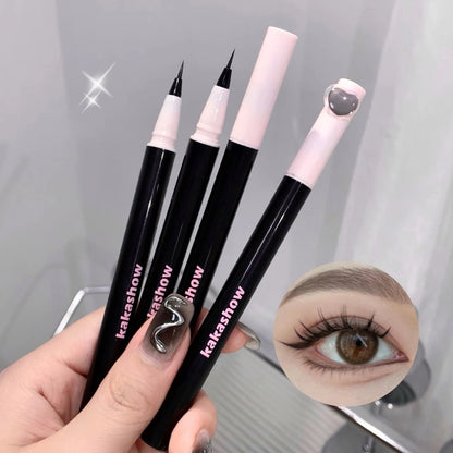 0.05mm Eyeliner Liquid Pen Matte Smooth Quick Dry Waterproof Ultra-thin Eyeliner Lower Eyelash Pen Non Smudging Korean Makeup