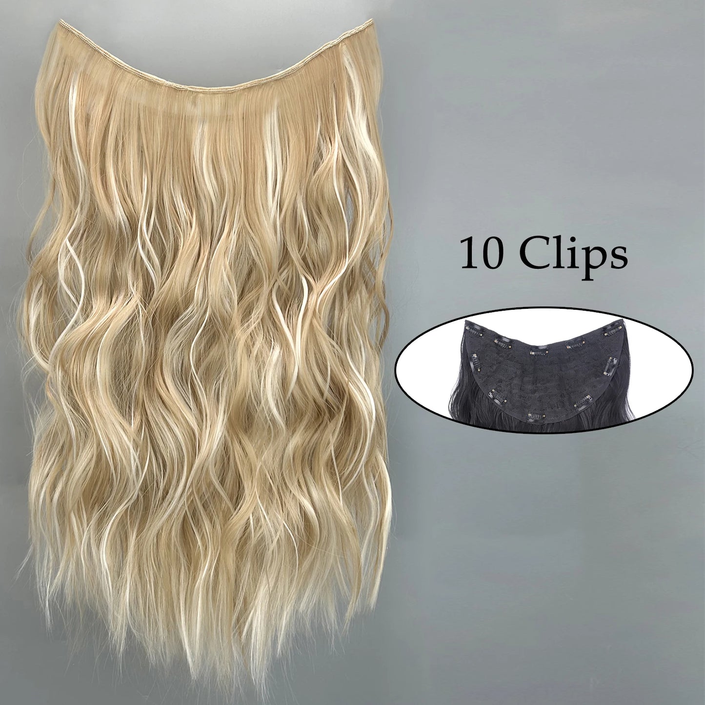 Synthetic 5 Clip In Hair Extensions Long Straight Hairstyle Hairpiece Black Brown Blonde 80CM Natural Fake Hair For Women