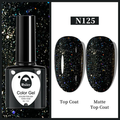 7.3ml Professional Black White Nail Gel Polish Super-Smoth Black&White Gel Nail Polish Semi-Permanent White Black Nail UV Gel