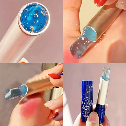 Star Brilliant Temperature Change Moisturizing Lipstick Crystal Jelly Waterproof Lipstick Durable Nutrition lipstick 24K Tempera