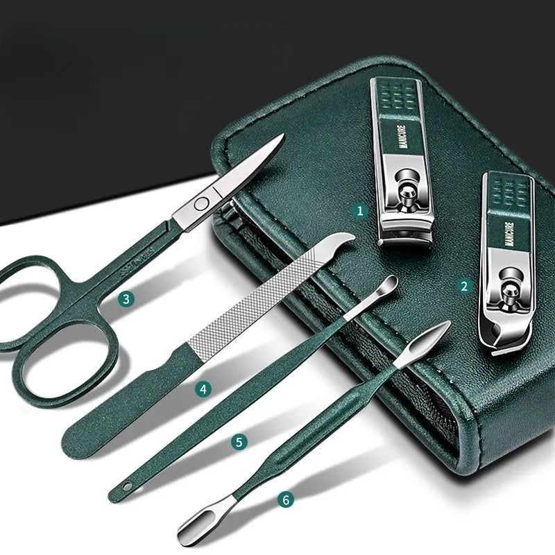 6pcs Nail File Nail Scissors Clipper Manicure Pedicure Kit Convenient to Use Manicure Set Sturdy for Travelling