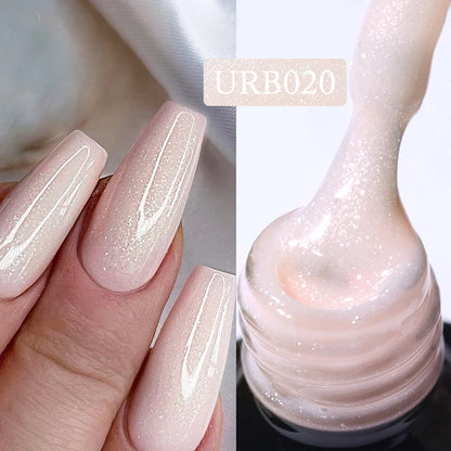 UR SUGAR 30ml Rubber Base Gel Nail Polish Refill Supplier Nude Jelly White UV/LED  Soak Off Profession Hybrid Gel For Manicure