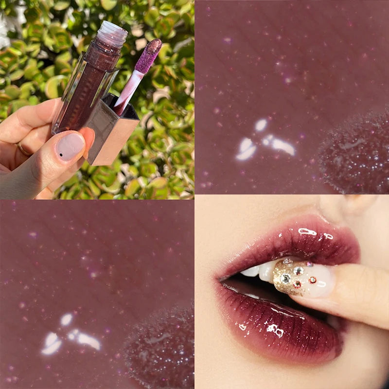 Gloss Bomb Universal Lip Luminizer 9 Colors Non-Sticky Moisturizing Lip Gloss Plumping and Long-Lasting Glitter Liquid Lipstick