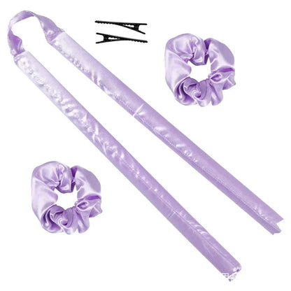 Lazy Heatless Curling Rod Headband No Heat Silk Curls Ribbon Hair Rollers Sleeping Soft Hair Curlers Foam Rod Hair Styling Tools