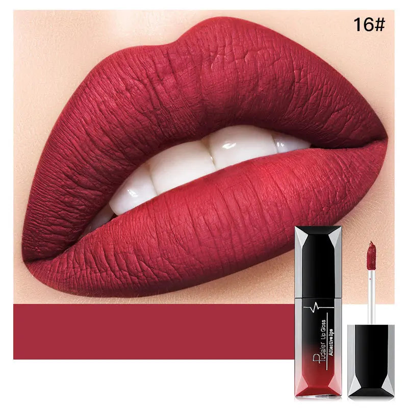 21-Color Lip Gloss Matte Mist Liquid Lipstick Waterproof Long lasting Cosmetics Lip Tint Paste Not-fade Lip Glaze