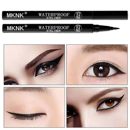 Black Quick-dry Eyeliner Pencil Makeup 24h Lasting Smooth Matte Eye Liner Waterproof Anti Smudge Liquid Eyeliner Eyes Cosmetics