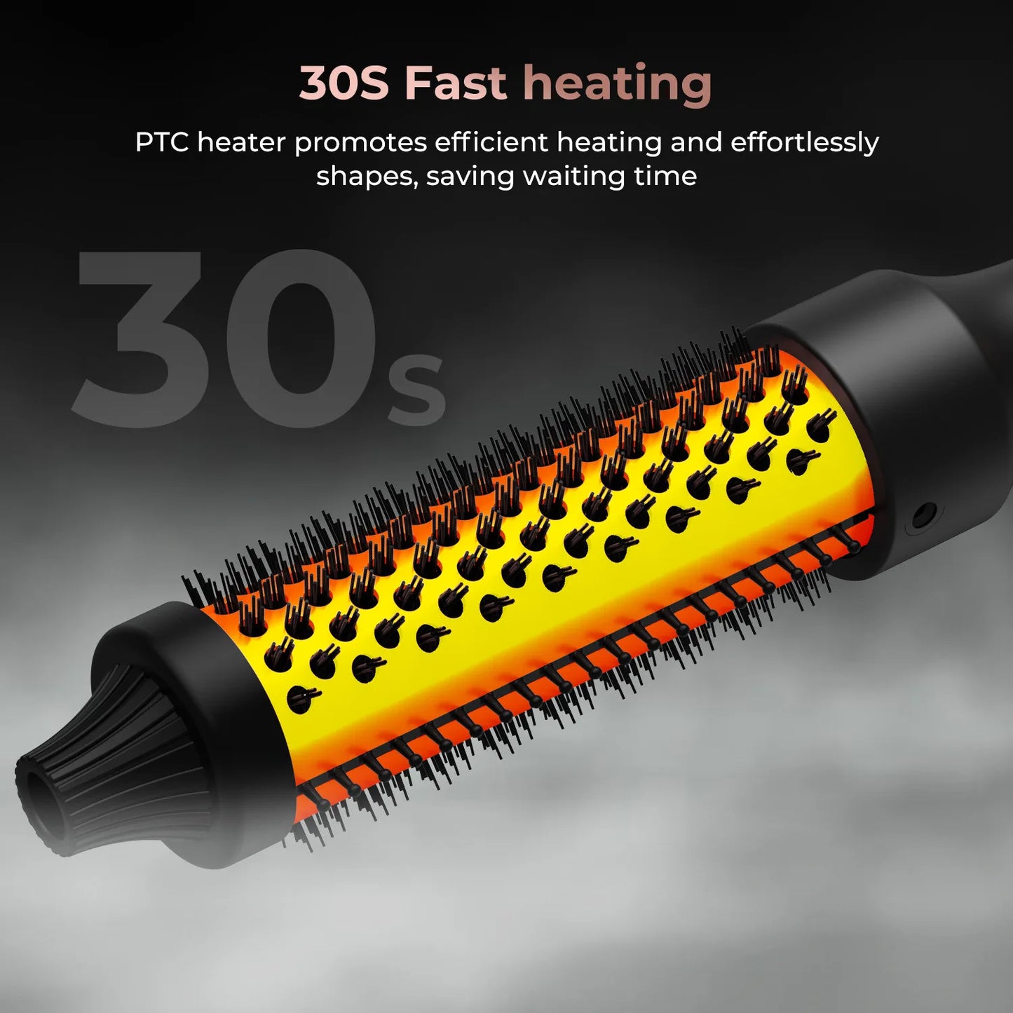 3 In 1Hair Curler Straightener Professional Curling Iron Heated Ionic 38/32mm Hair Styling Brush Anti-Scald Thermal Brush Curl