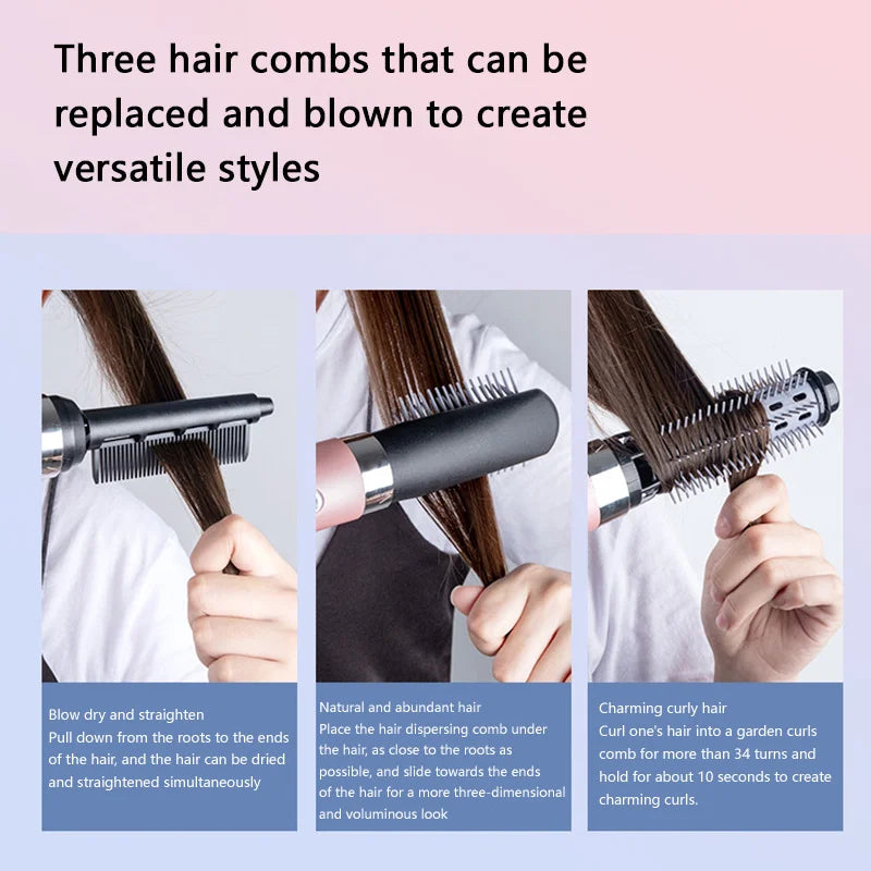 Xiaomi 3IN1 Hair Dryer Hair Styling Tool Hair Blow Dryer Curling Comb Brush Volumizer Straightener Hair Dryer Electric Ion Dryer