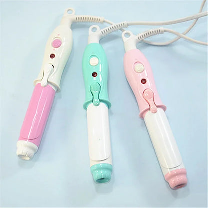 110-240V Portable Travel Electric Mini Hair Curler Curling Iron Fast Small Tourmaline Ceramic Wavy Tong  Hair Styling Tool