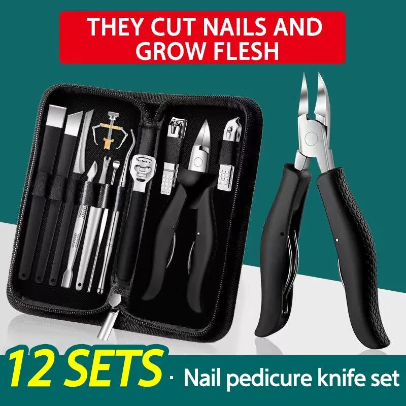 Nail Clipper Set for Paronychia Home Pedicure Tool Portable MEN'S High-grade Manicure Knife Dead Skin Scissors