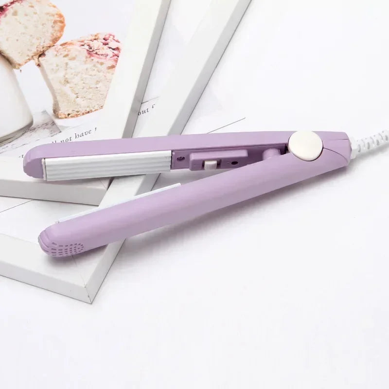 2024 Best Sell Mini Hair Curler Fluffy Splint Flat Iron Curling Corrugated Plate Pro Electric Hair Crimper For All Hair Lengths