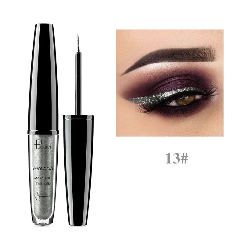 16 Colors Liquid Eyeliner Waterproof Long-lasting Silkworm Highlighter Colored Eyeliner Non-Flowering Eyeliner Eye Makeup