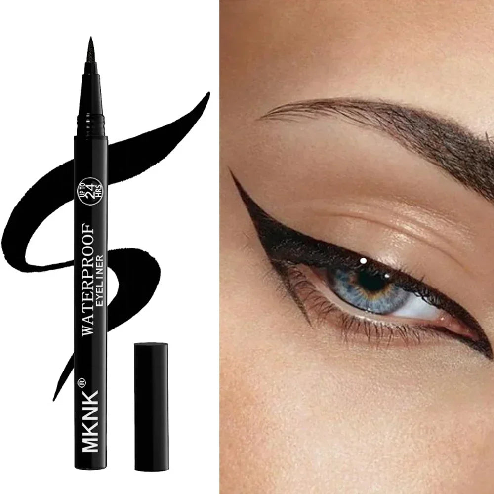 Quick-dry Eyeliner Pencil Makeup Long Lasting Smooth Matte Eye Liner Waterproof Anti Smudge Liquid Eyeliner Pen Eyes Cosmetics