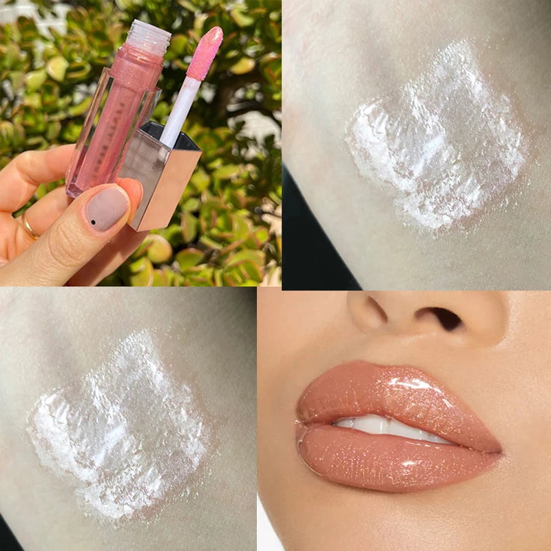 Gloss Bomb Universal Lip Luminizer 9 Colors Non-Sticky Moisturizing Lip Gloss Plumping and Long-Lasting Glitter Liquid Lipstick