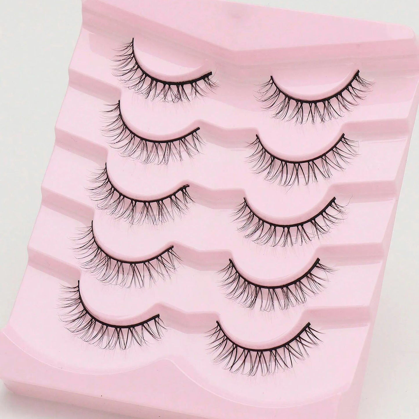 5 Pairs Cat Eye Lashes Faux Mink Eyelashes Winged End Eye Elongated Eyelashes Natural long Manga Lashes Fake Lashes Makeup