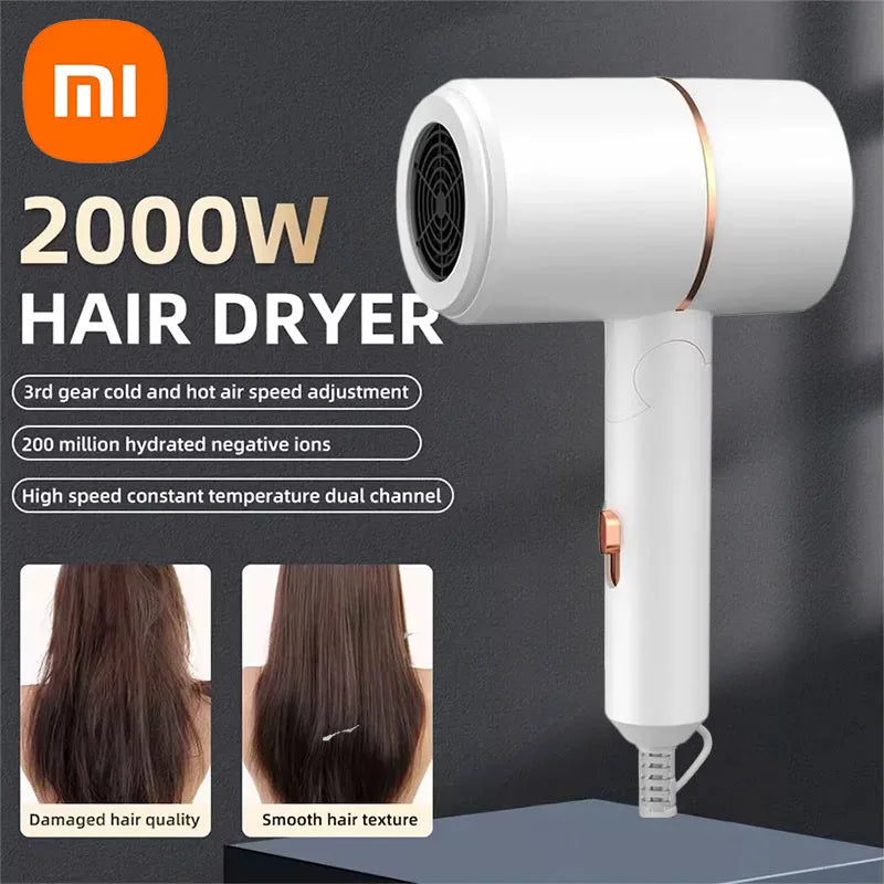 Xiaomi Hair dryer Mini Folding 750W with Carrying Bag Hot Air Anion Hair Care for Home Travel Hair Dryer Dormitory Blow Drier