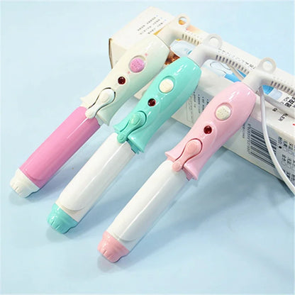 110-240V Portable Travel Electric Mini Hair Curler Curling Iron Fast Small Tourmaline Ceramic Wavy Tong  Hair Styling Tool